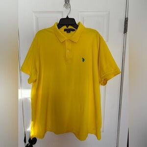 U.S. Polo Assn. Men's Bright Yellow Polo Shirt